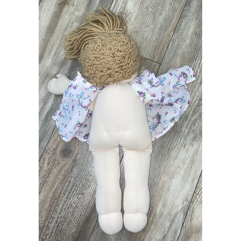 vintage Handmade Soft Sculpture‎ Caucasian Cabbage Patch Doll